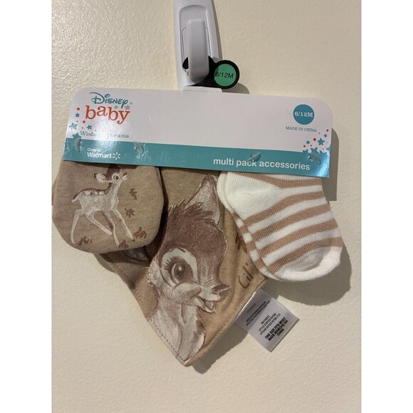 NWT Disney Baby Bambi Multi-Pack Accessories - 6-12M - Picture 1 of 3